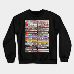 80s Rock Band Music Cassette Tapes Crewneck Sweatshirt